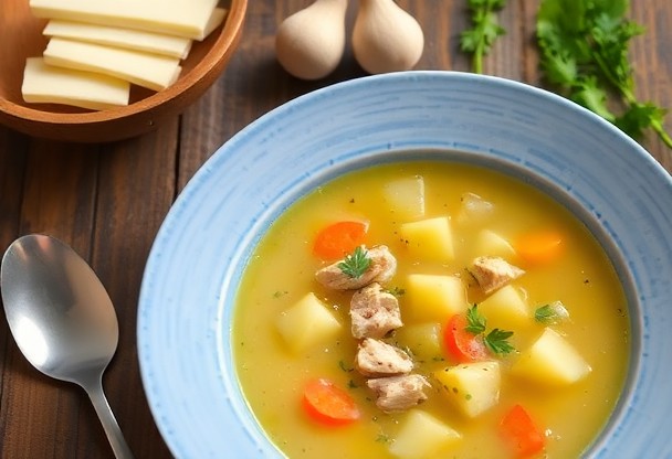 Суп из картофеля с овощами и курицей: как создать согревающий и полезный суп.
