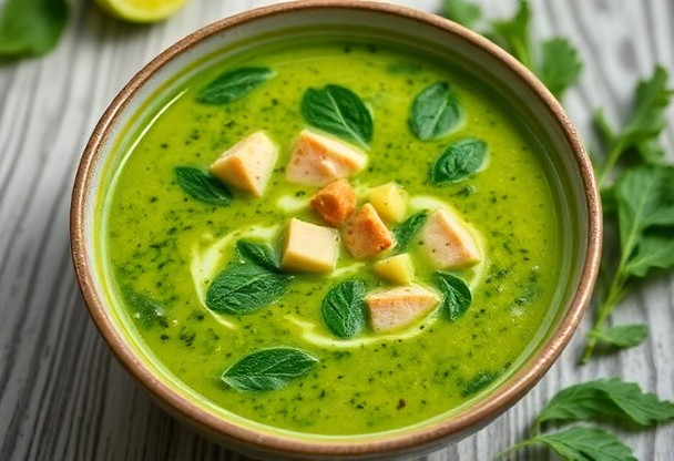 Суп из шпината с овощами и курицей: как создать согревающий и полезный суп.