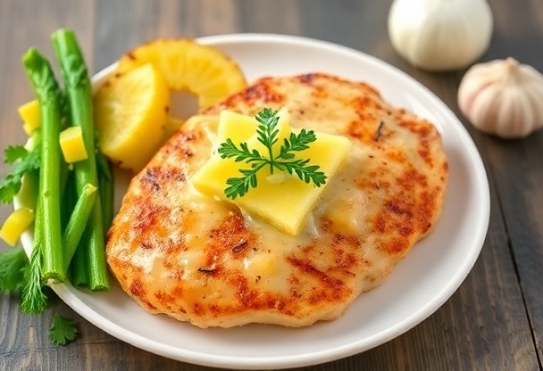 Котлеты из курицы с ананасом и сыром: как сделать сочные и ароматные котлеты.