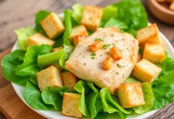 Салат Цезарь с курицей и гренками: пошаговый рецепт классического соуса и сборки