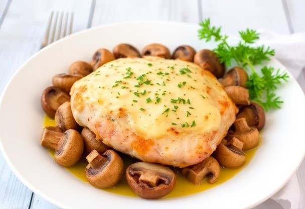 Курица по-французски с грибами и сыром: пошаговый рецепт сытного ужина в духовке