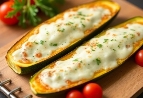 Запеченные кабачки с сыром и помидорами: пошаговый рецепт сочной закуски