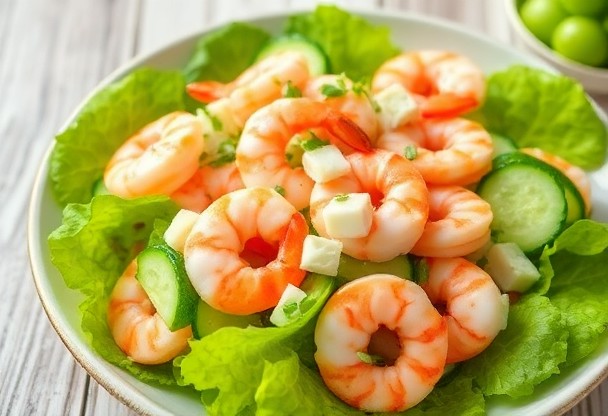 Салат с креветками, огурцом и сыром: как создать освежающее и полезное блюдо